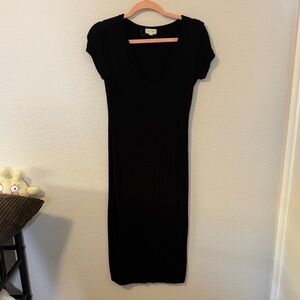 Chic Black Midi Dress